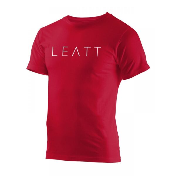 leatt brace leatt t shirt logo red l