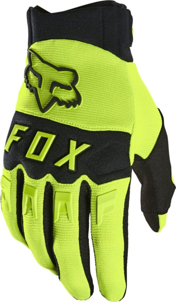 fox dirtpaw glove flo ylw
