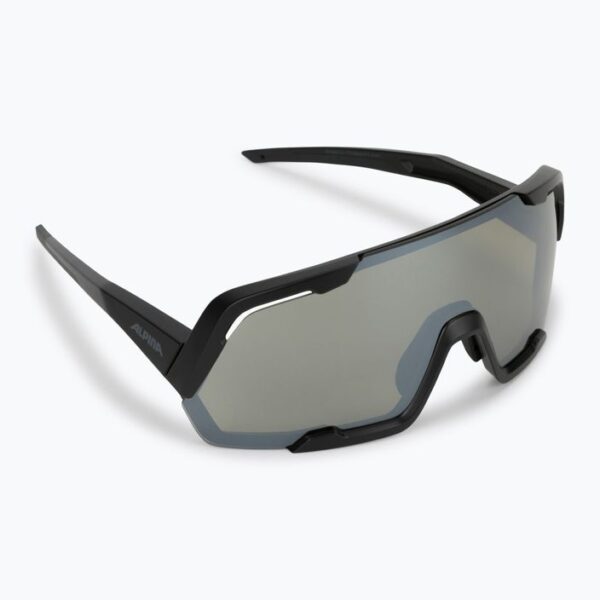 ochelari de protec ie pentru bicicleta alpina rocket q lite black matt silver mirror 410161