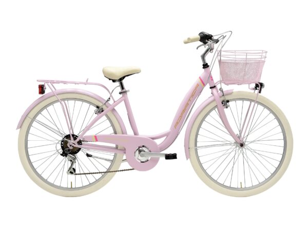 bicicleta adriatica panda 26 lady 6v roz 42 cm