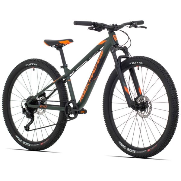 bicicleta rock machine blizz 27 hd 275 matte khaki neon orange black 135