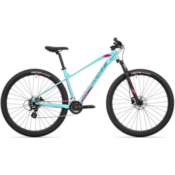 bicicleta rock machine catherine 10 29 29 neon cyan petrol pink 135