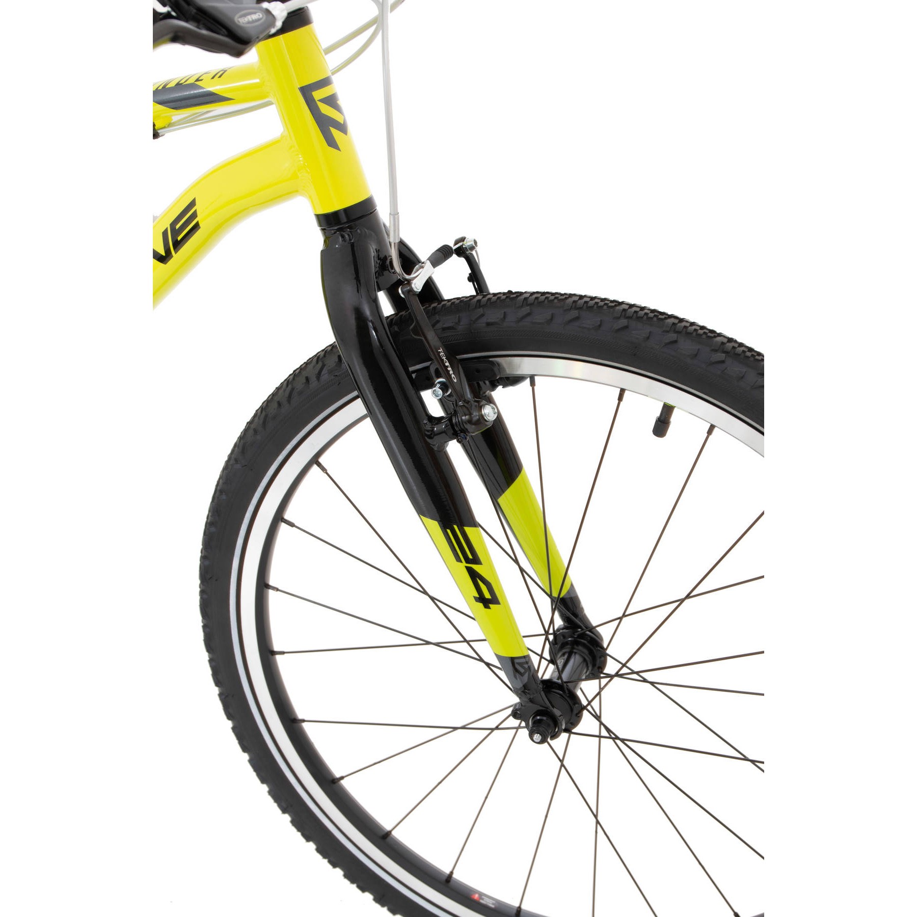 bicicleta rock machine thunder 24 vb gloss radioactive yellow black grey 1