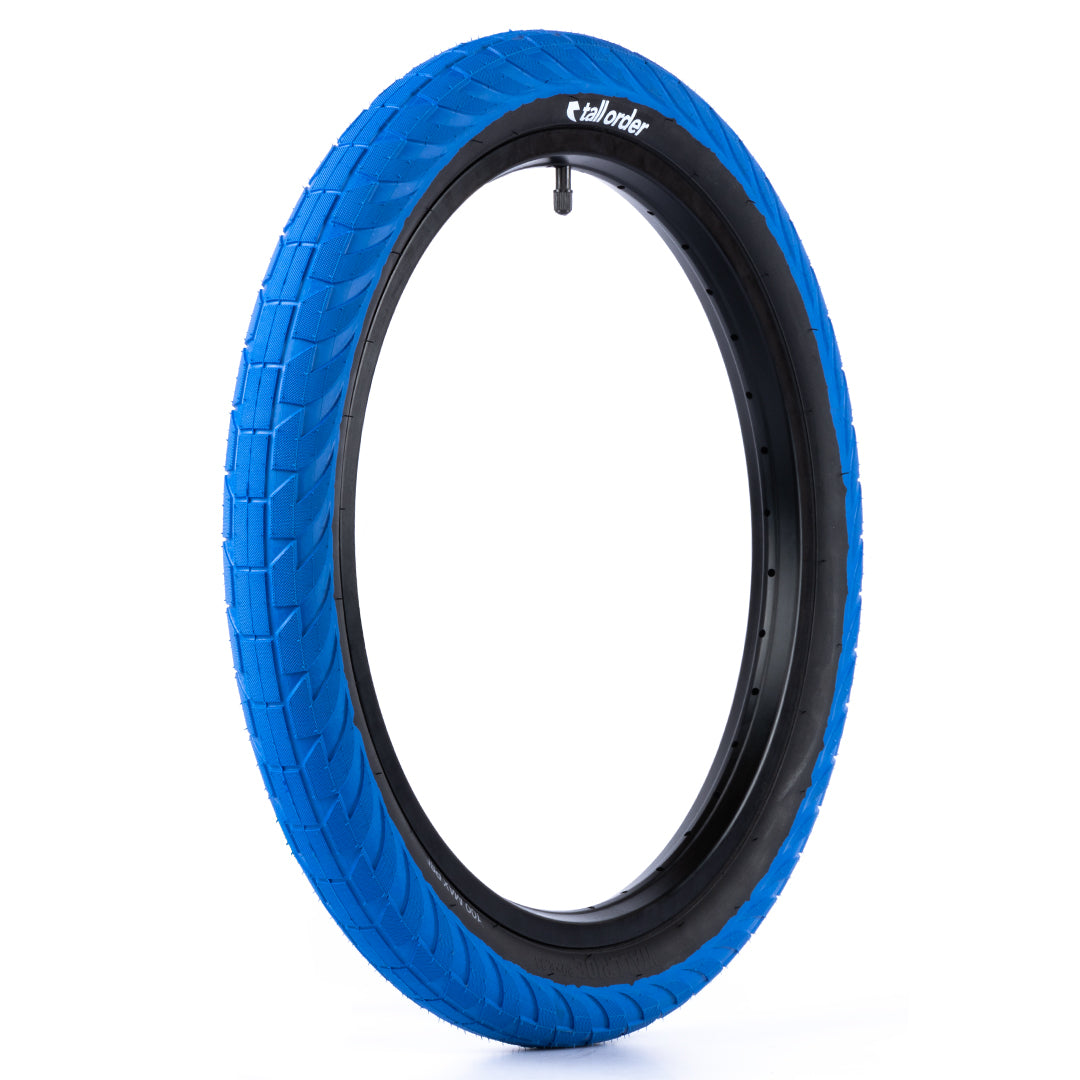 tall order bmx wallride 235 tyre tire blue black 1 1