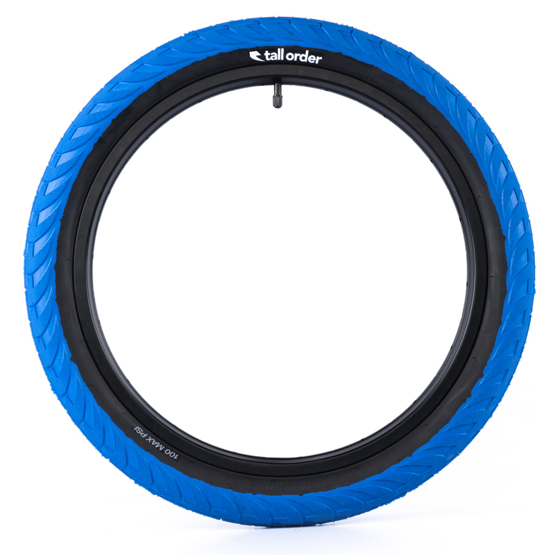 tall order bmx wallride 235 tyre tire blue black 2