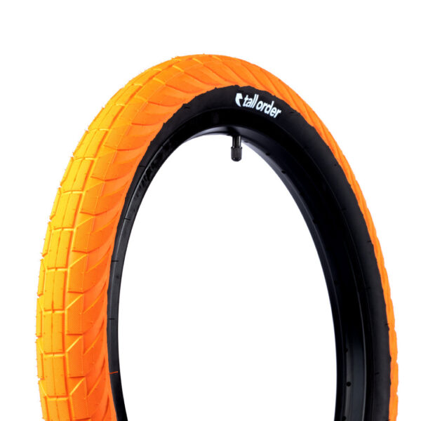tall order bmx wallride 235 tyre tire orange black 0