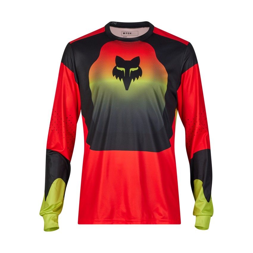 FOX Bluza MTB Jersey Ranger LS Revise Red - Yellow | Fox