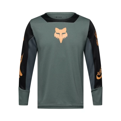 FOX Bluza copii Defend Creation Sage Green | Fox | PlanetBike.ro
